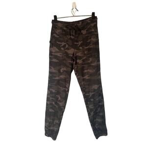 Athleta Green Camo Farallon Cotton Drawstring Waist Jogger Women Sz 4